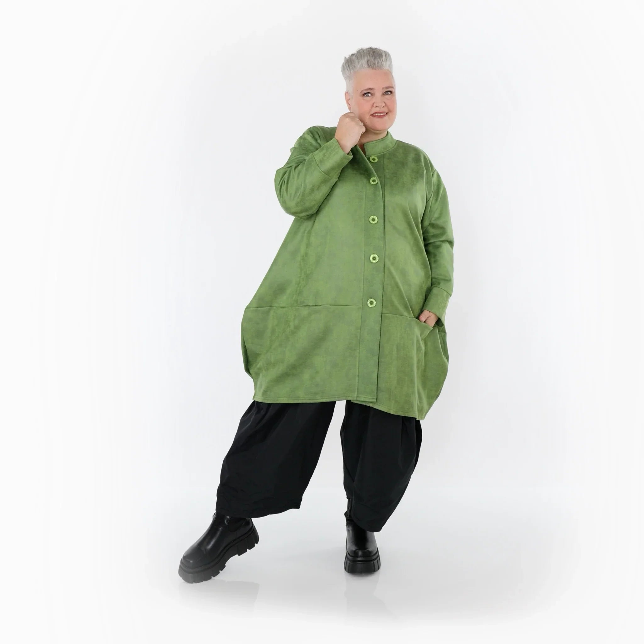 Veste AKH Fashion 7094, verte