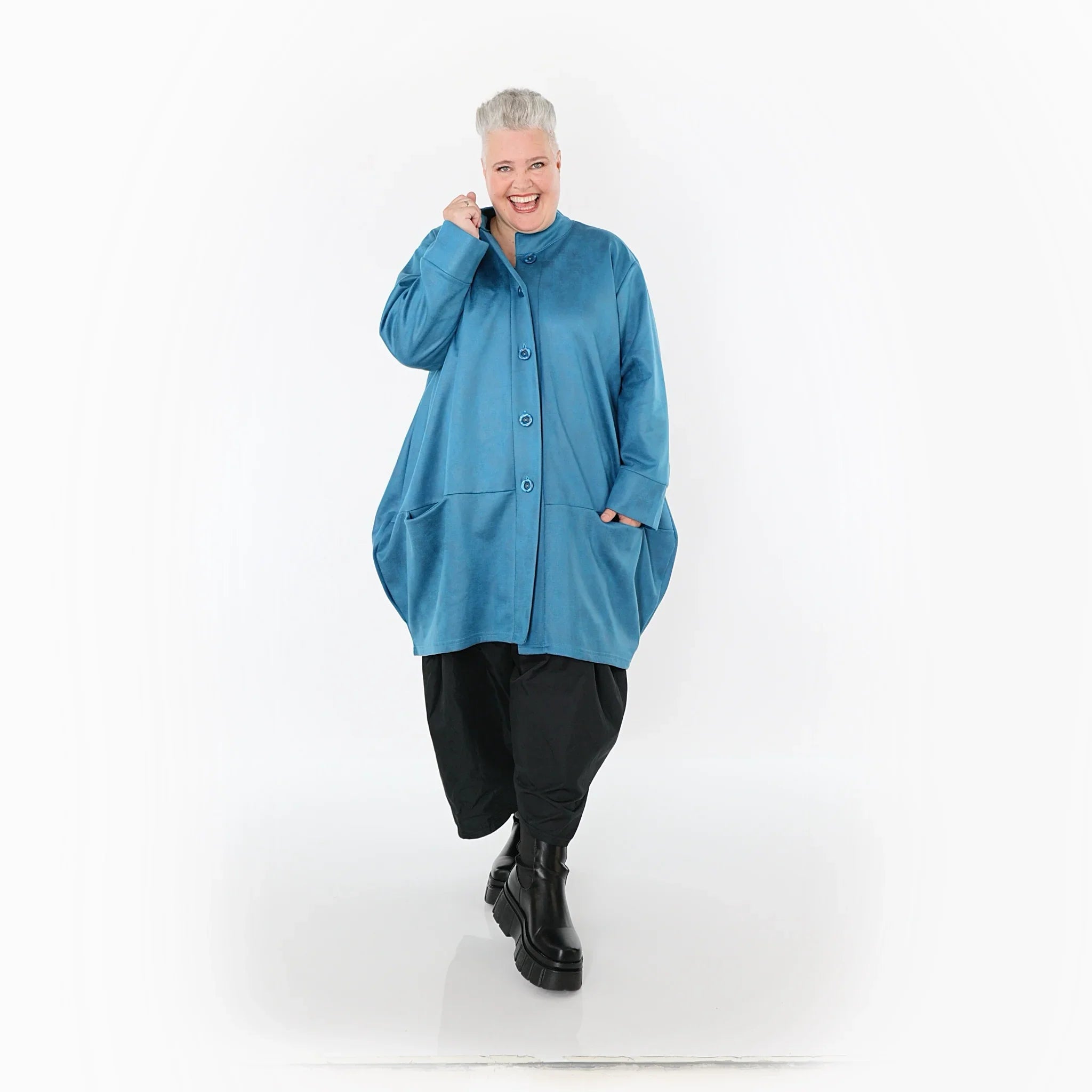 AKH Fashion 7094 Veste, Pétrole