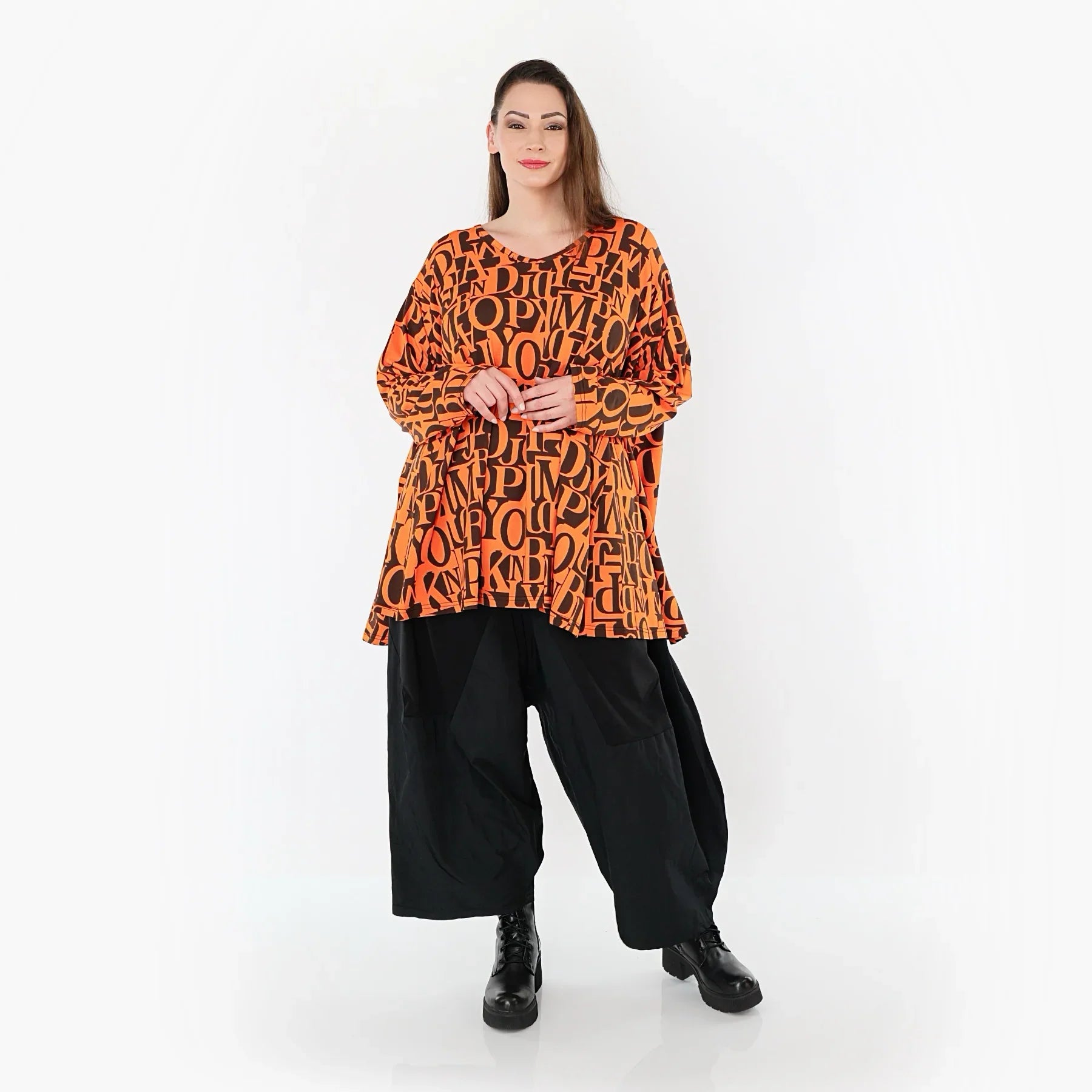 AKH Fashion 593 Big Shirt, orange-brown