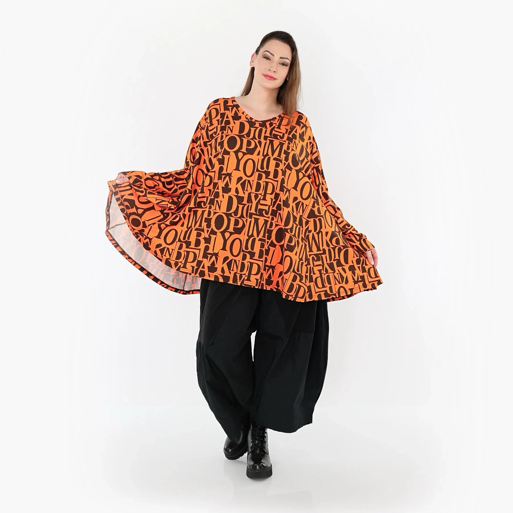 AKH Fashion 593 Big Shirt, orange-brown