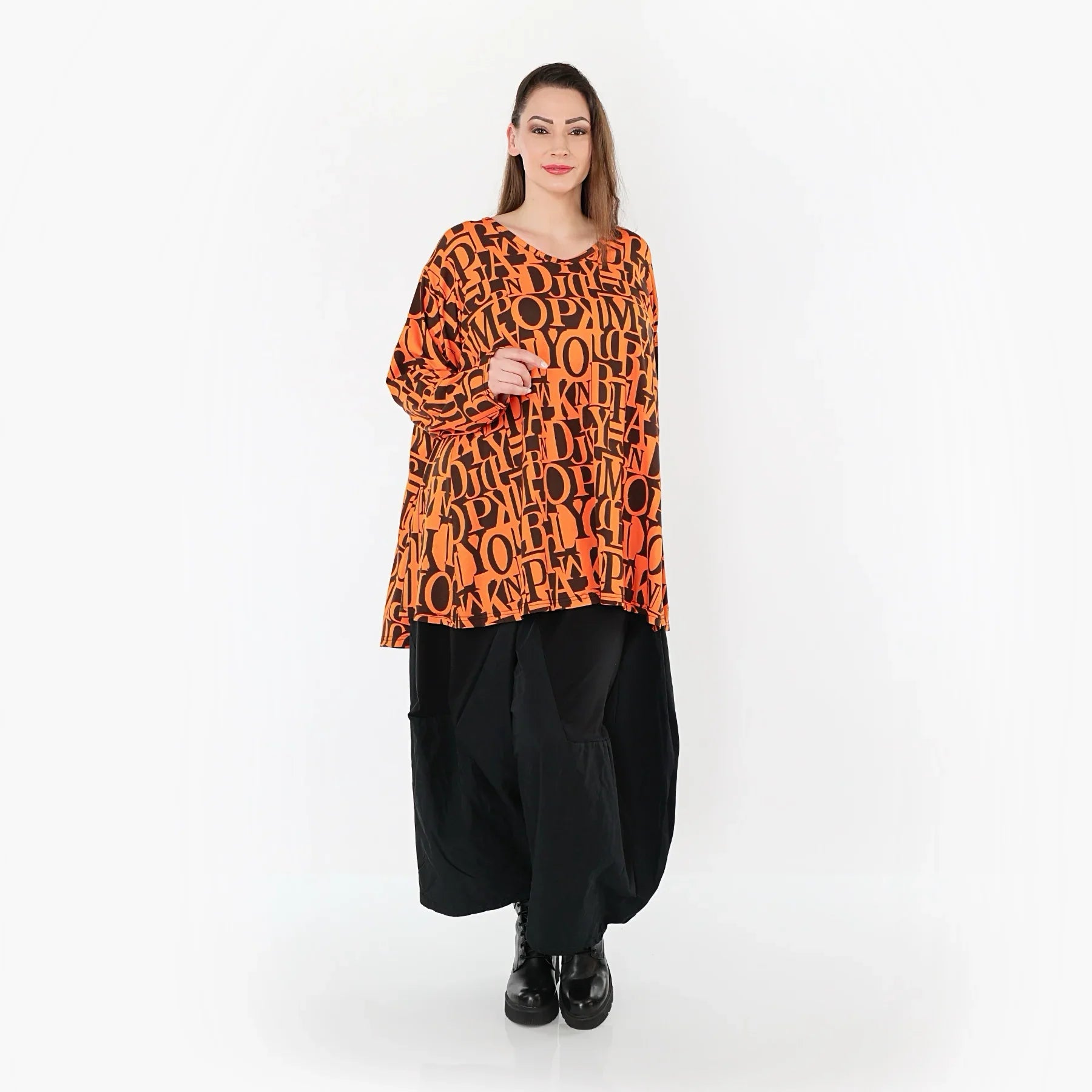 AKH Fashion 593 Big Shirt, orange-brown