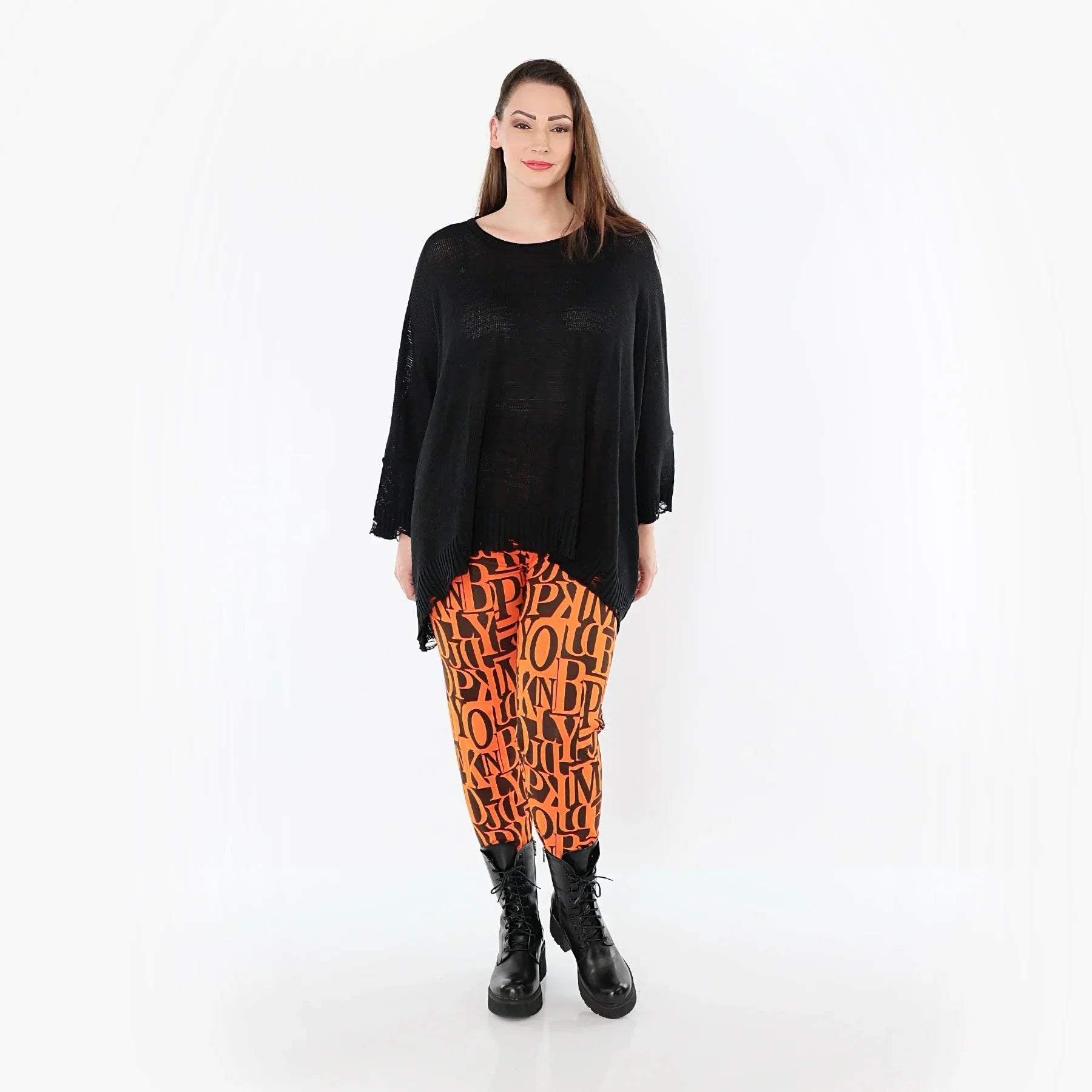 Legging AKH Fashion 100P, orange-marron
