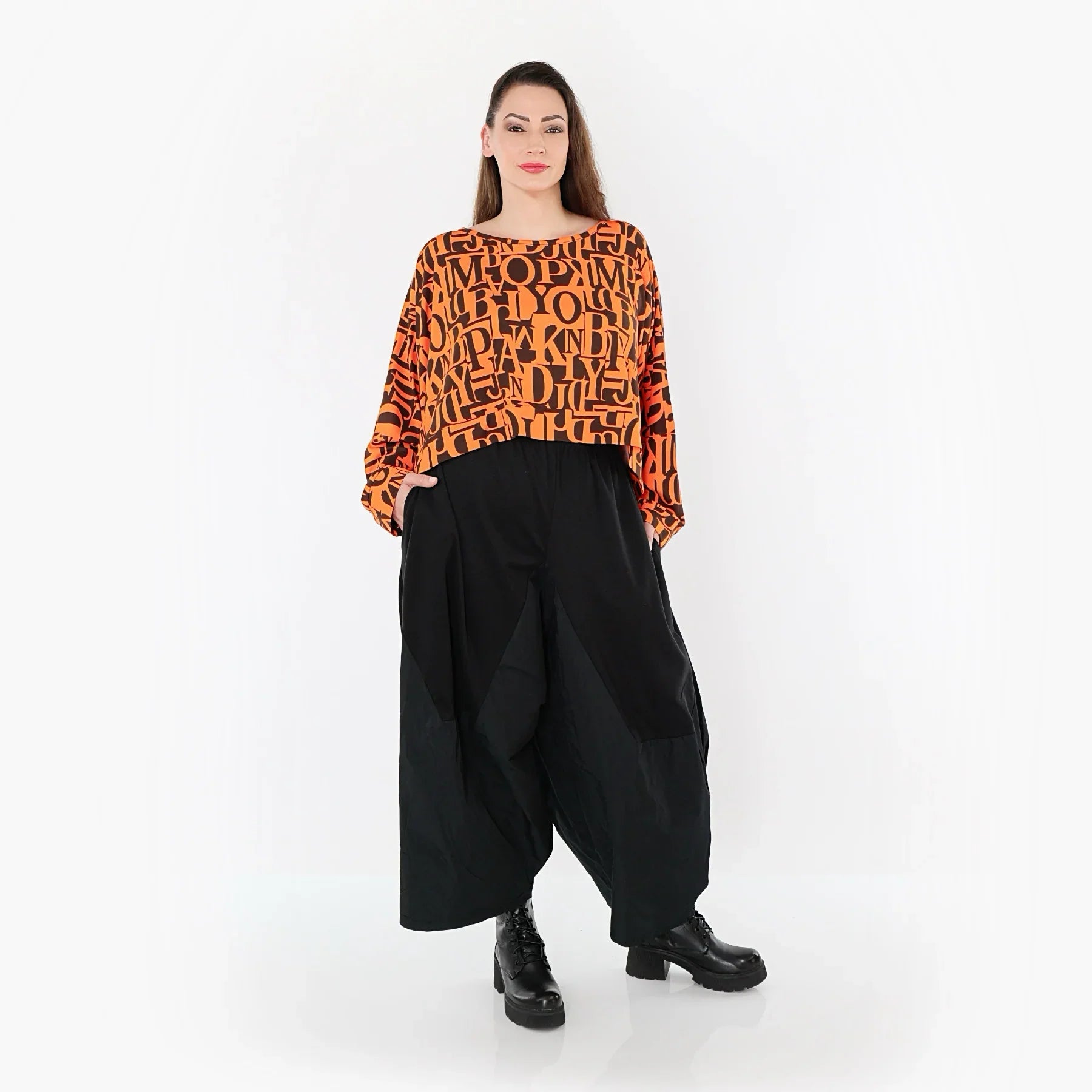 AKH Fashion 7011 Sur-robe, orange-marron