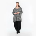 AKH Fashion 593 Big Shirt, gris-noir-blanc
