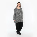 AKH Fashion 593 Big Shirt, gris-noir-blanc