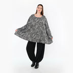 AKH Fashion 593 Big Shirt, gris-noir-blanc