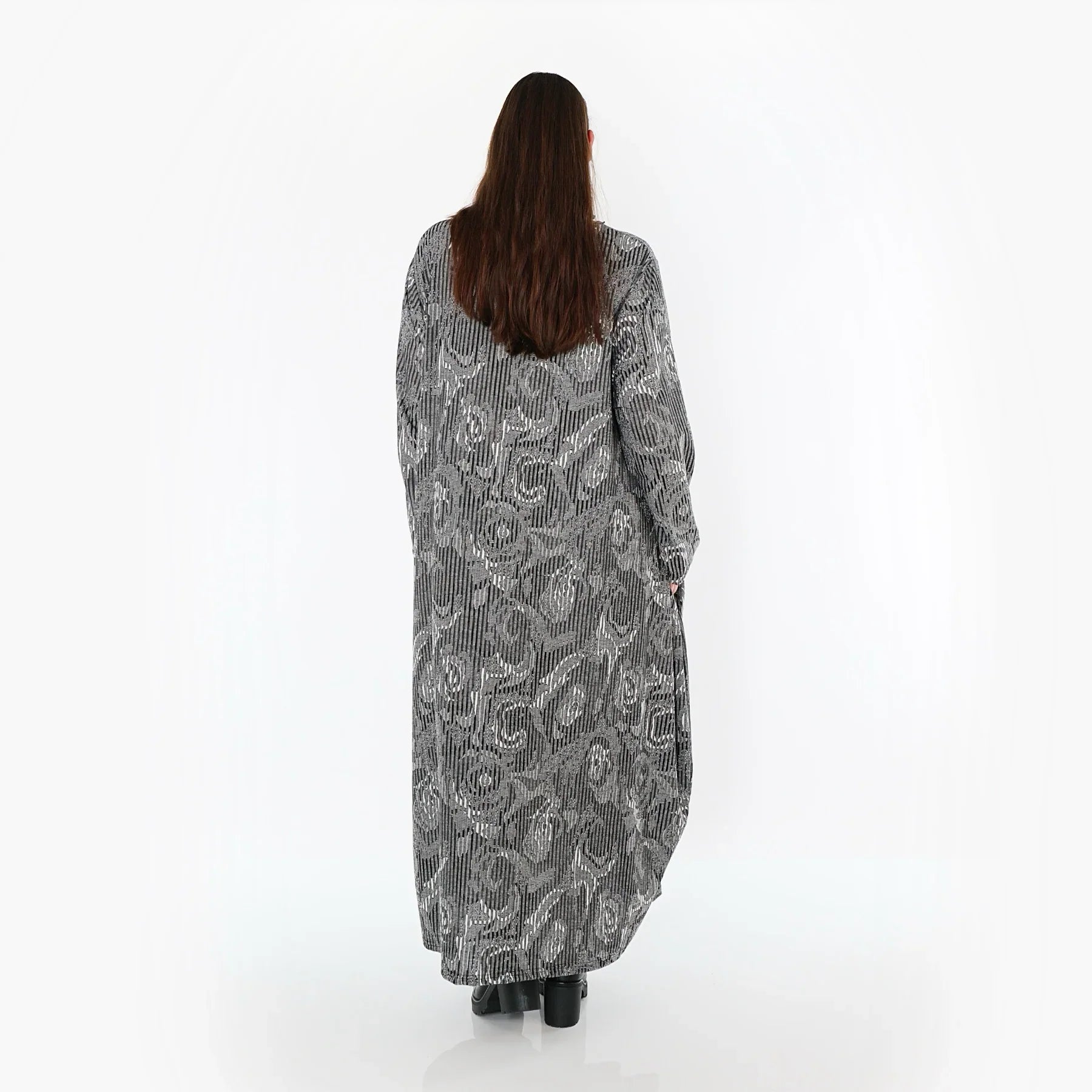 AKH Fashion 1926 Robe, gris-noir-blanc