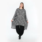 Chemise AKH Fashion 4656, gris-noir-blanc