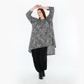 Chemise AKH Fashion 4656, gris-noir-blanc