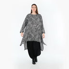 Chemise AKH Fashion 4656, gris-noir-blanc