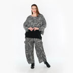 AKH Fashion 7011 Jeté de lit, Gris-Noir-Blanc