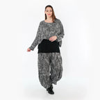 AKH Fashion 7011 Jeté de lit, Gris-Noir-Blanc