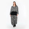 AKH Fashion 7011 Jeté de lit, Gris-Noir-Blanc