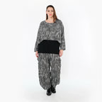 AKH Fashion 7011 Jeté de lit, Gris-Noir-Blanc
