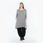 AKH Fashion 521 Chemise, gris clair-noir-blanc