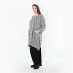 AKH Fashion 521 Chemise, gris clair-noir-blanc