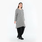 AKH Fashion 521 Chemise, gris clair-noir-blanc