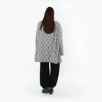 AKH Fashion 593 Big Shirt, gris clair-noir-blanc