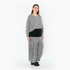 AKH Fashion 7011 Surjupe, gris clair-noir-blanc