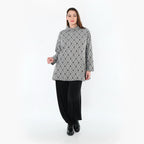 AKH Fashion 1892R Chemise, Gris clair-noir-blanc
