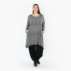 AKH Fashion 521 Chemise, Gris-Noir-Blanc