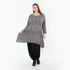 AKH Fashion 521 Chemise, Gris-Noir-Blanc