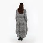 AKH Fashion 1926 Robe, Gris-Noir-Blanc