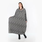 AKH Fashion 1926 Robe, Gris-Noir-Blanc