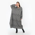 AKH Fashion 1926 Robe, Gris-Noir-Blanc