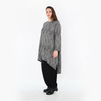 Chemise AKH Fashion 4656, gris-noir-blanc