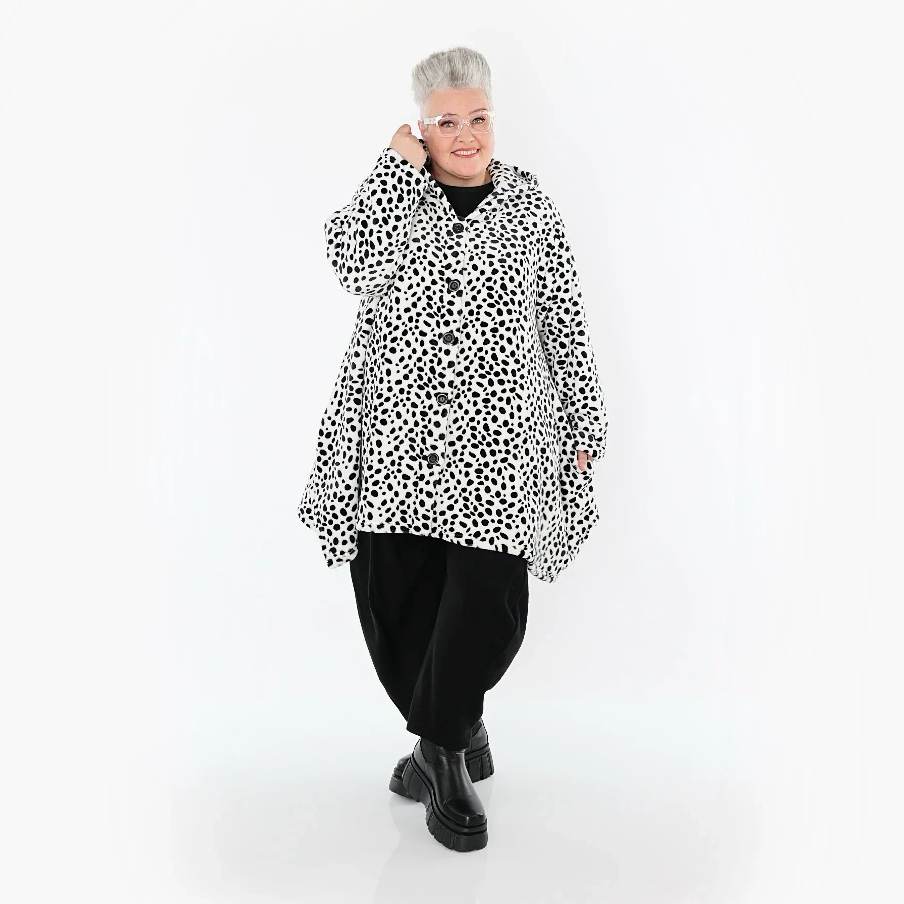 AKH Fashion 2030 Veste, Blanc-Noir