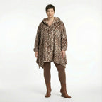 AKH Fashion 2030 Veste, Marron-Écru