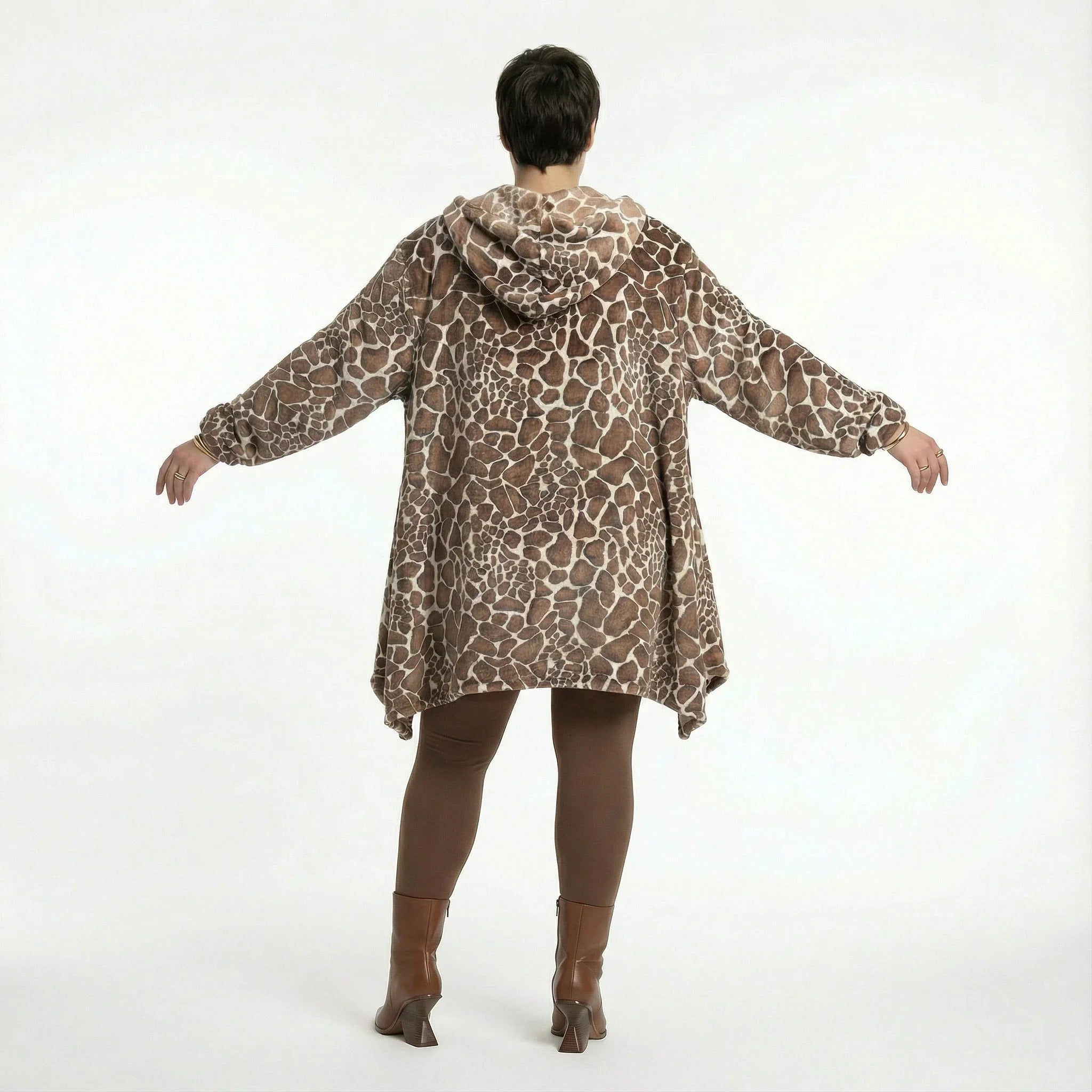 AKH Fashion 2030 Veste, Marron-Écru