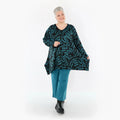 AKH Fashion 1019 Big Shirt, noir-pétrole