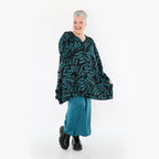 AKH Fashion 1019 Big Shirt, noir-pétrole