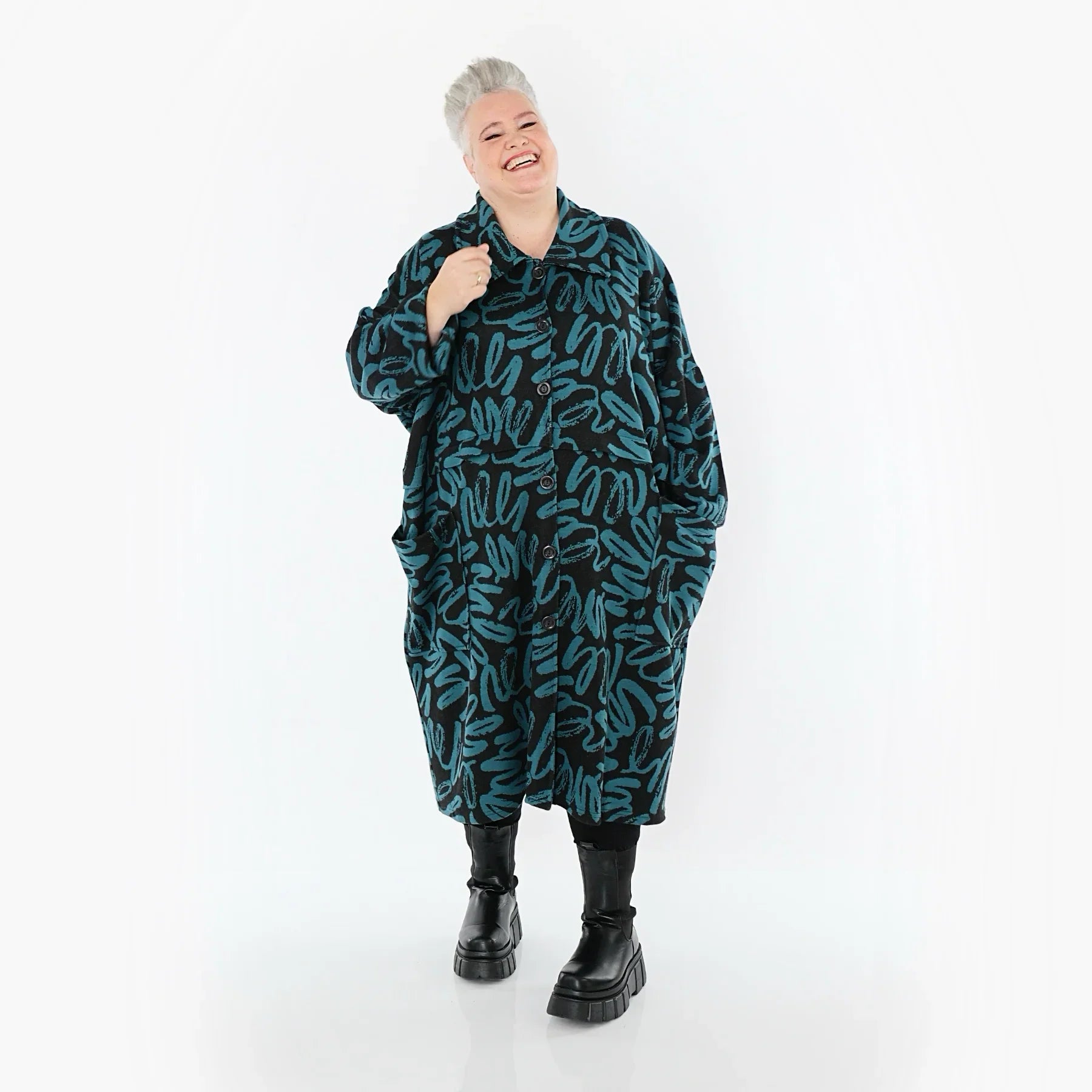 AKH Fashion 7041 Manteau, noir-essence