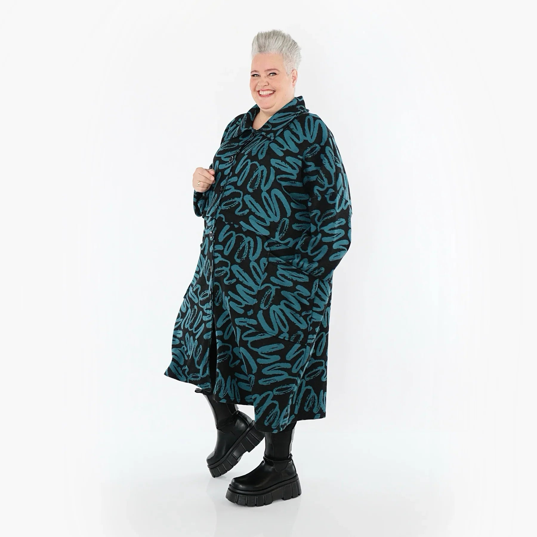 AKH Fashion 7041 Manteau, noir-essence