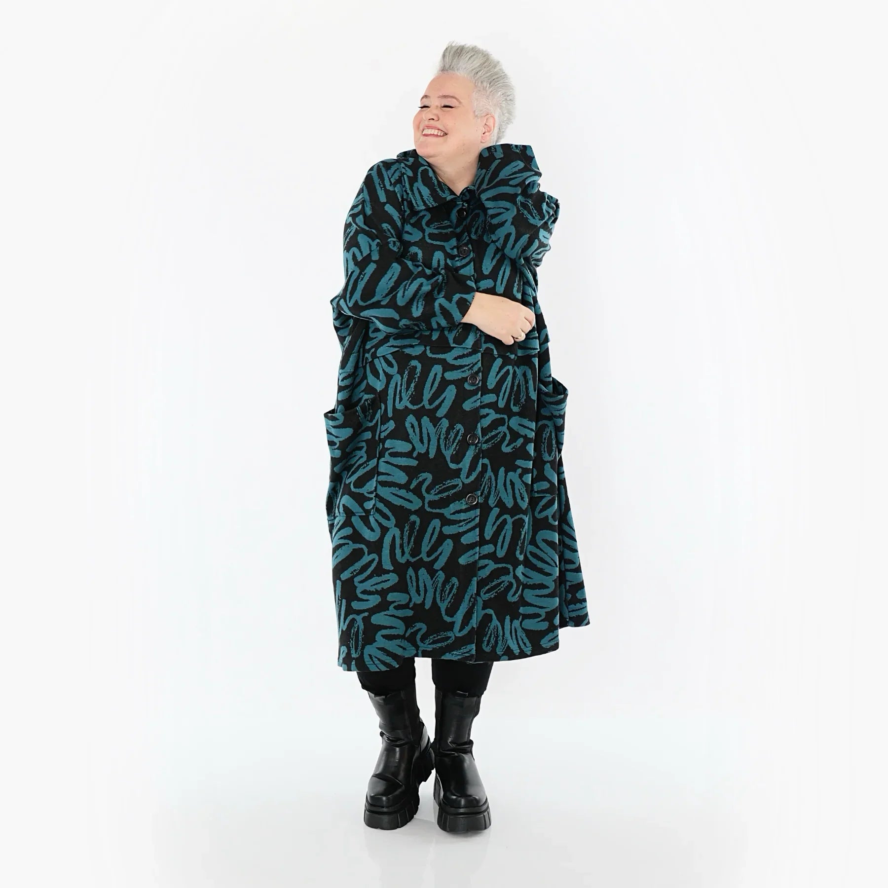 AKH Fashion 7041 Manteau, noir-essence