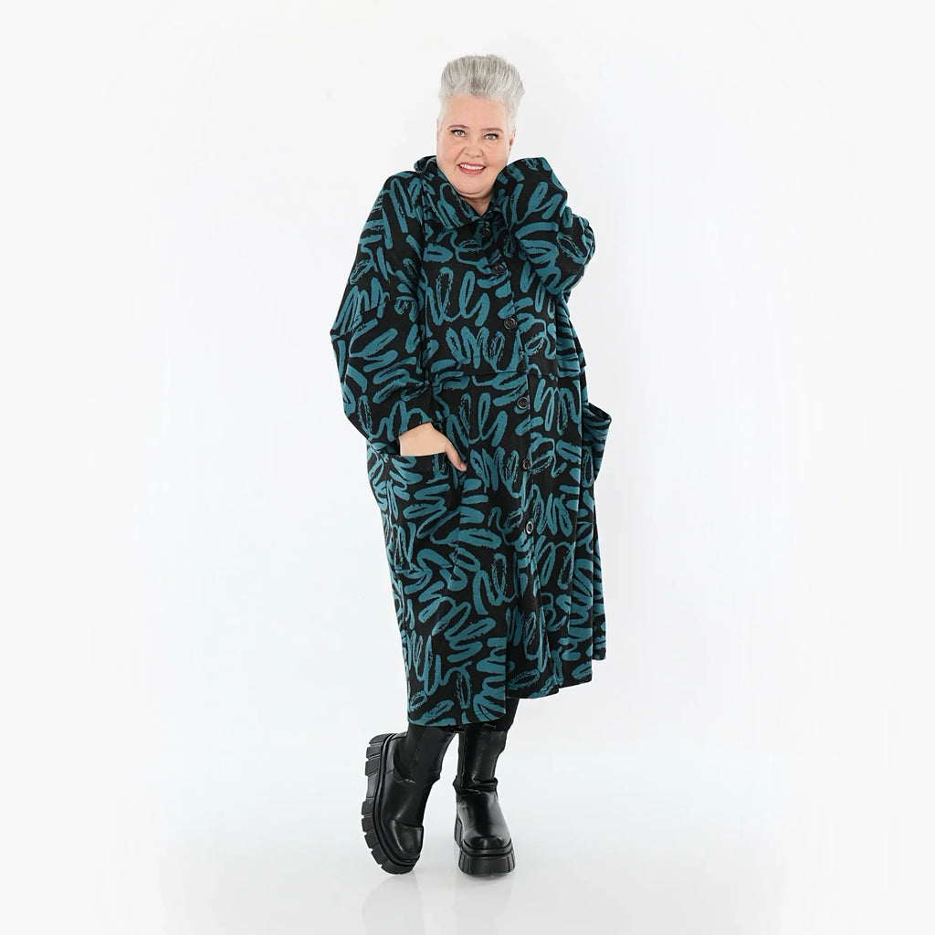 AKH Fashion 7041 Manteau, noir-essence