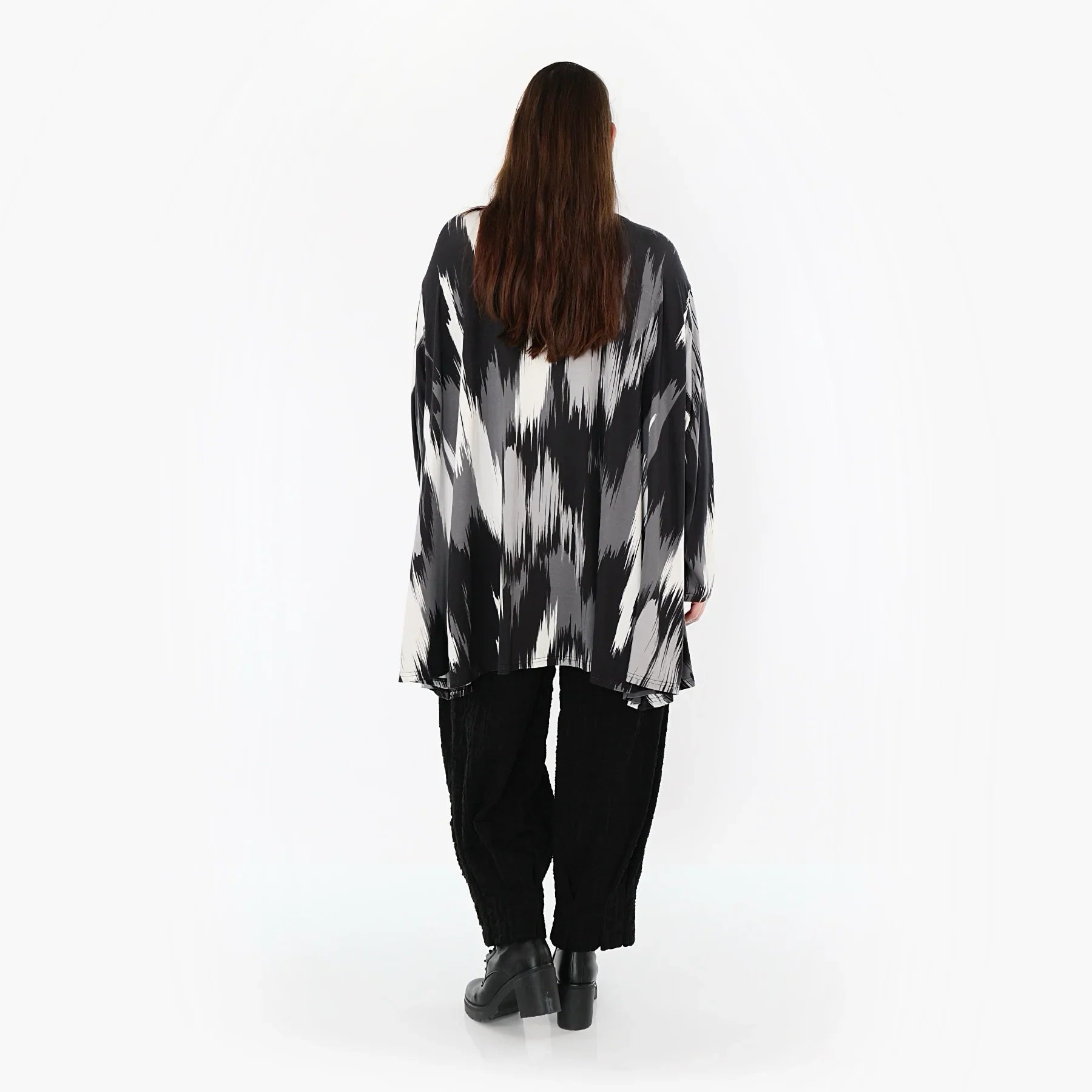 AKH Fashion 593 Big Shirt, noir-gris-blanc