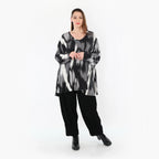 AKH Fashion 593 Big Shirt, noir-gris-blanc