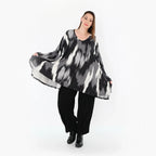 AKH Fashion 593 Big Shirt, noir-gris-blanc