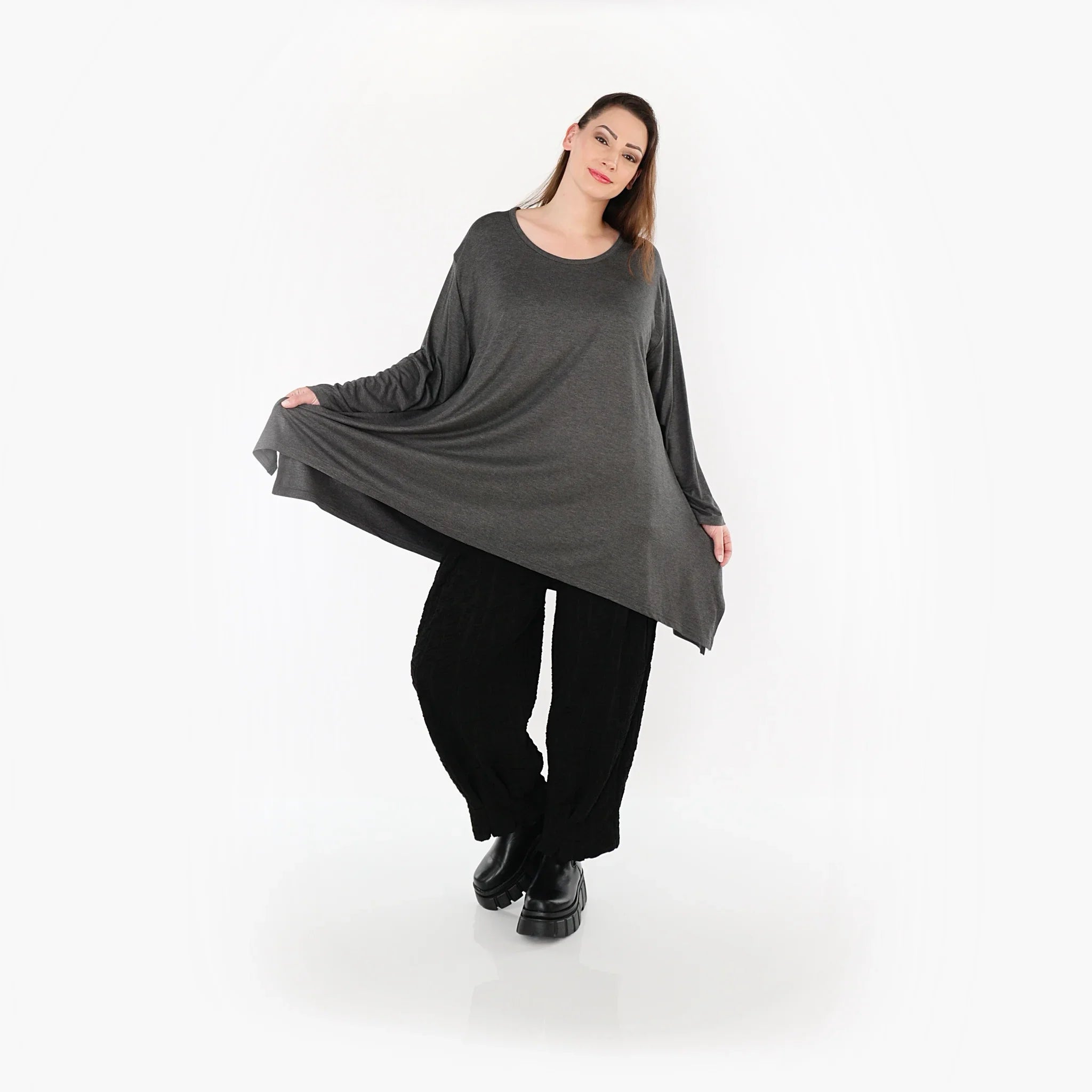 Chemise AKH Fashion 1019, Anthracite