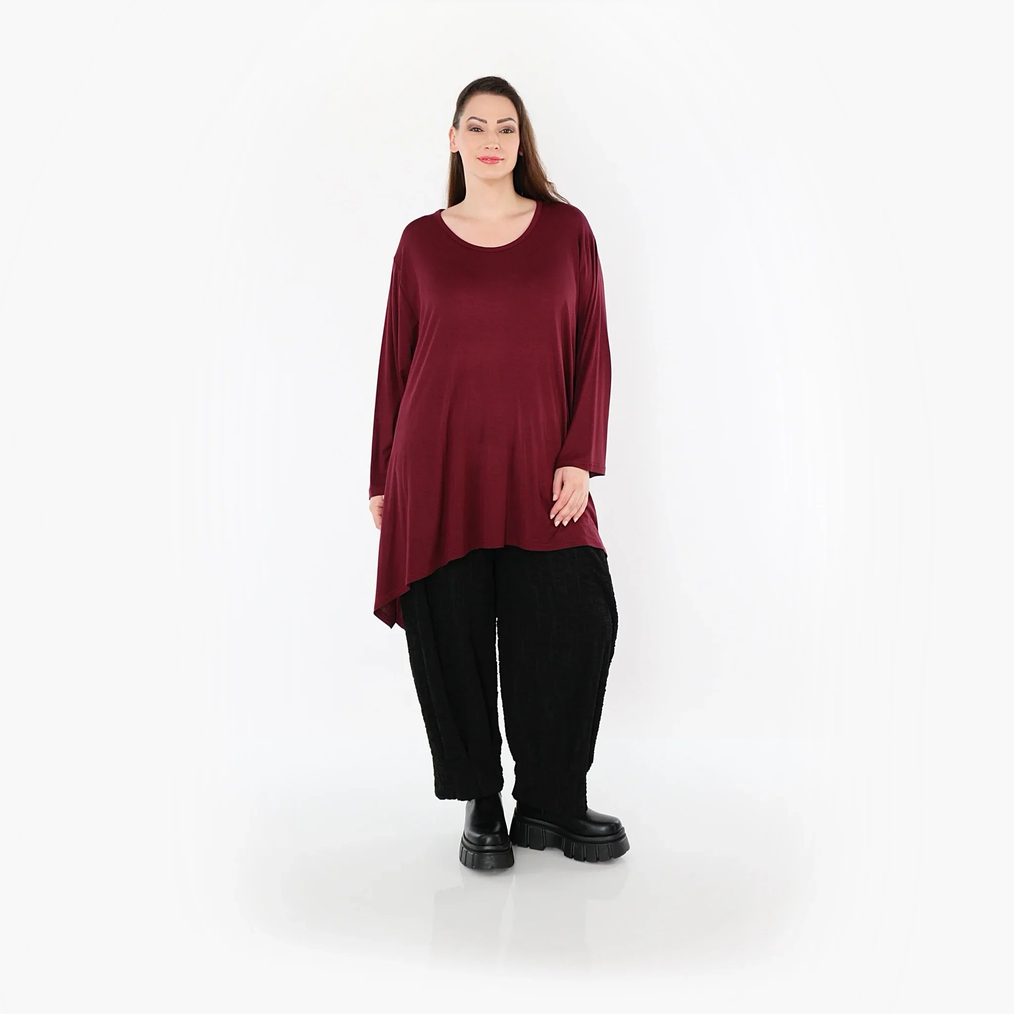 AKH Fashion 1019 Chemise, Bourgogne