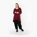 AKH Fashion 1019 Chemise, Bourgogne