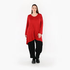 AKH Fashion 1019 chemise, rouge foncé