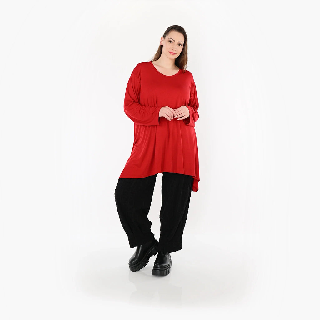 AKH Fashion 1019 chemise, rouge foncé