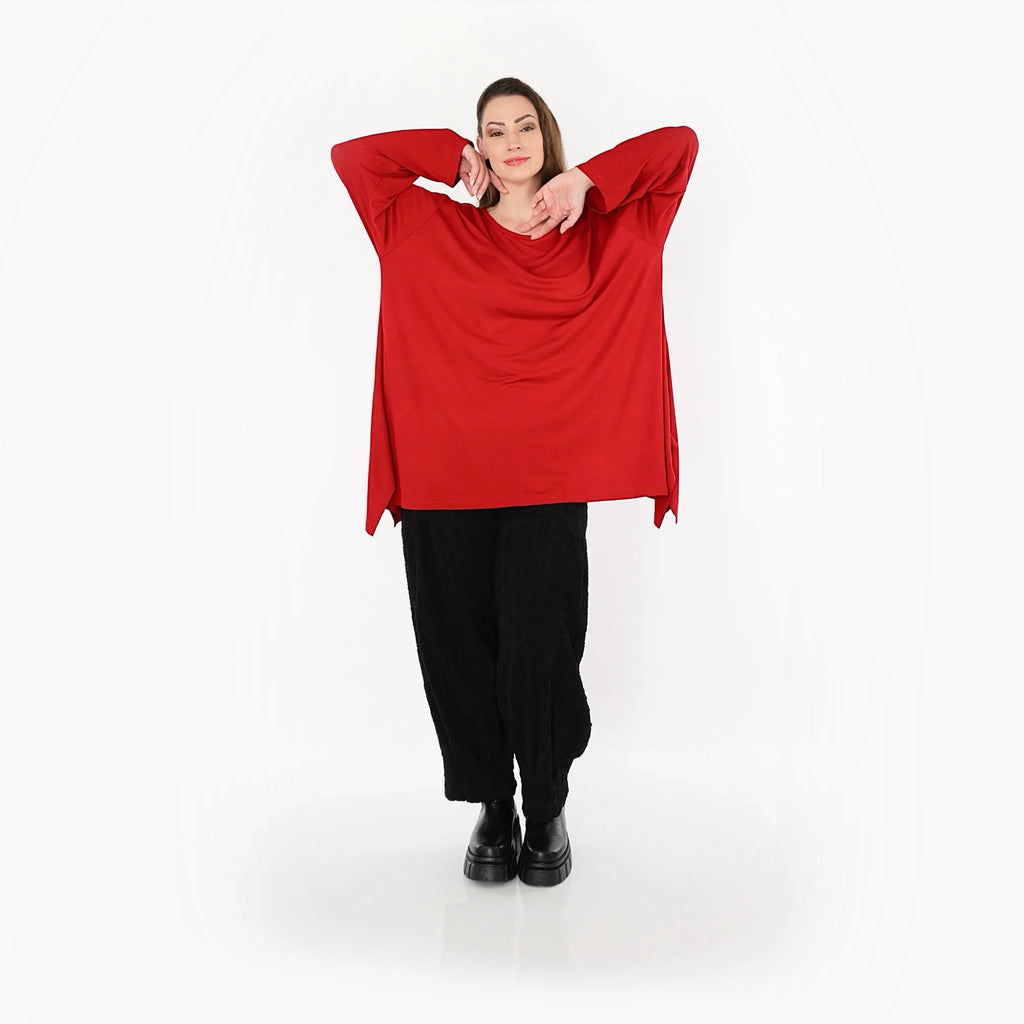 AKH Fashion 1019 chemise, rouge foncé