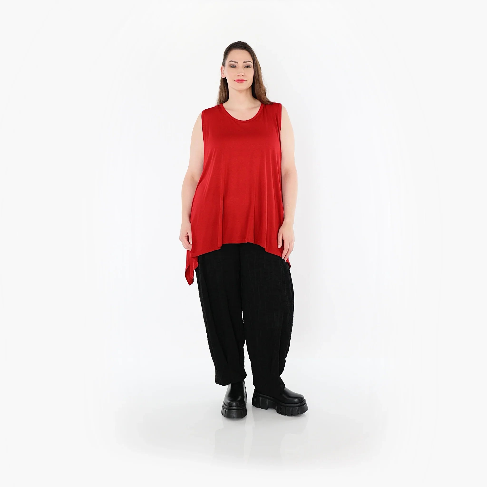 AKH Fashion 3071 Top, Rouge foncé