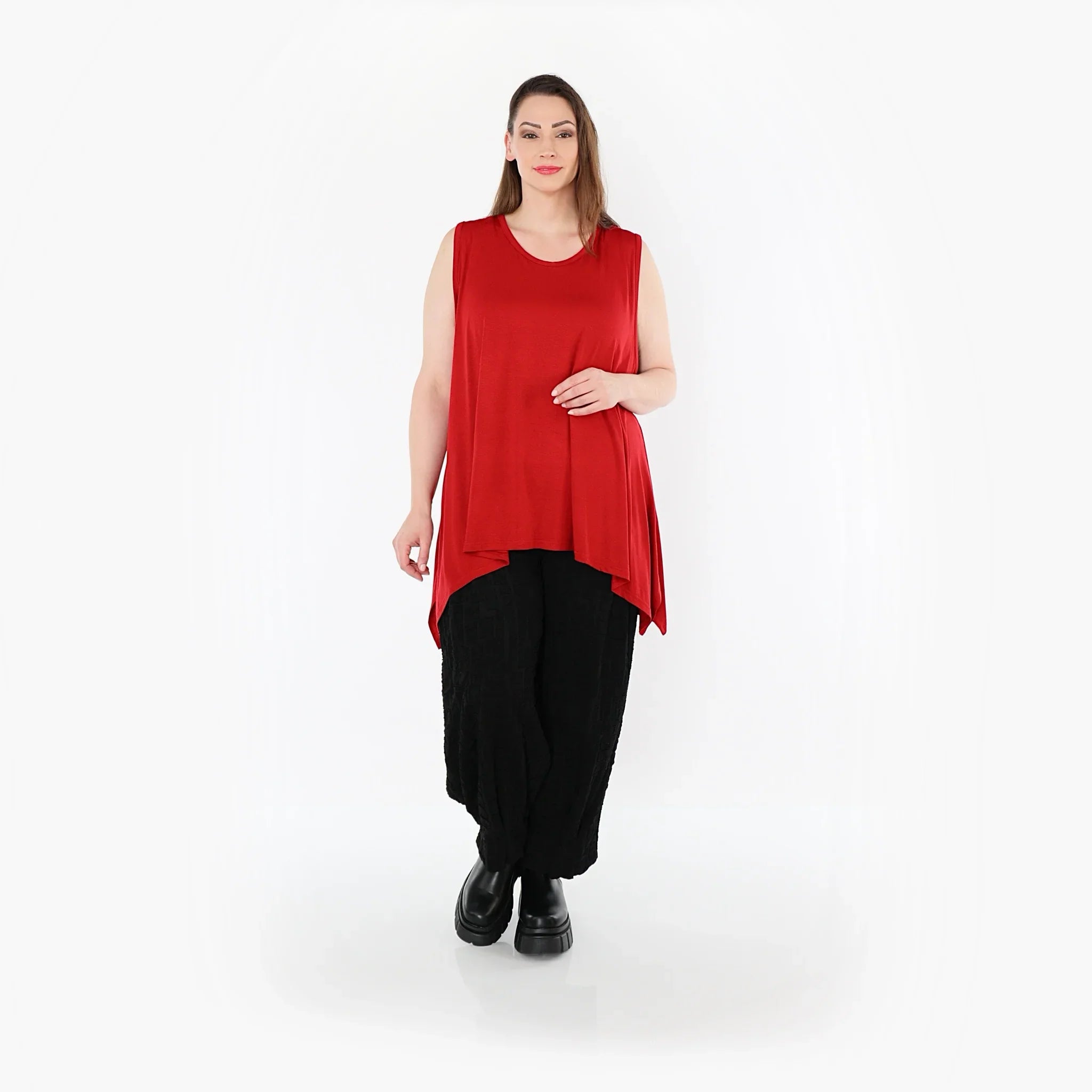 AKH Fashion 3071 Top, Rouge foncé